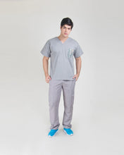 Load image into Gallery viewer, uniforme medico para hombre color gris 

