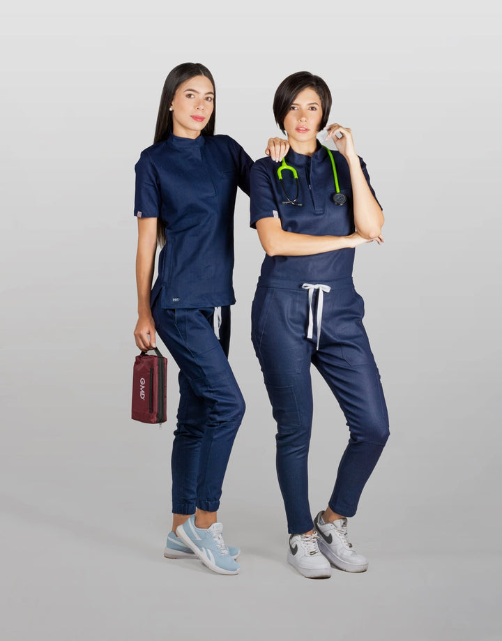 uniformes de enfermeria mujer tela de jean stretch