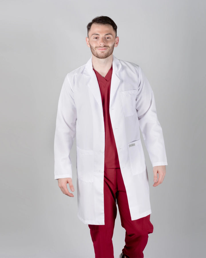 uniformes de medicina modelo scrub stretch color vino tinto