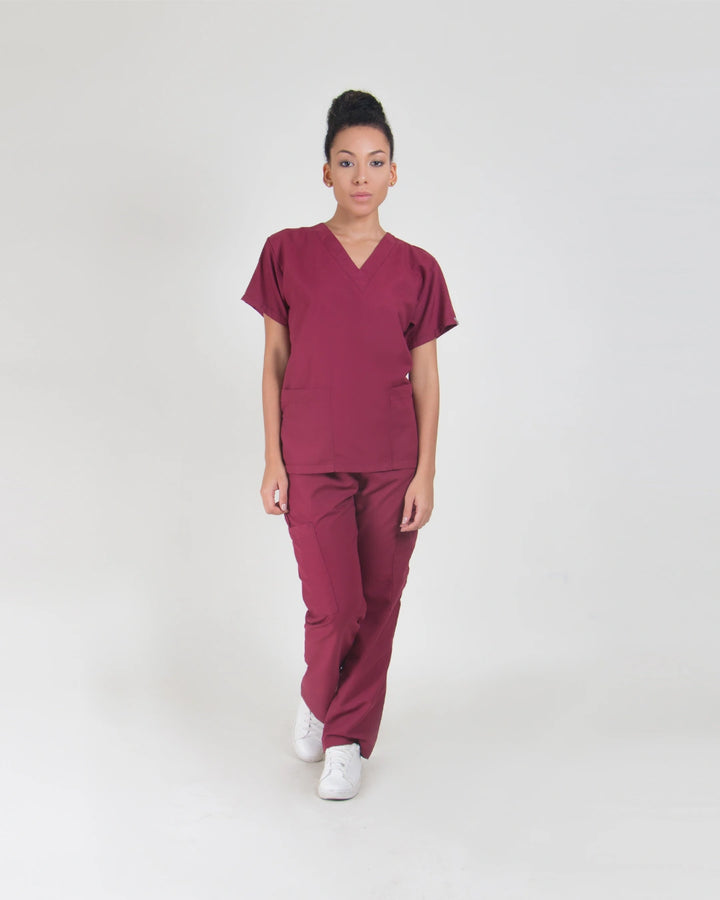 uniformes quirurgicos mujer color vinotinto