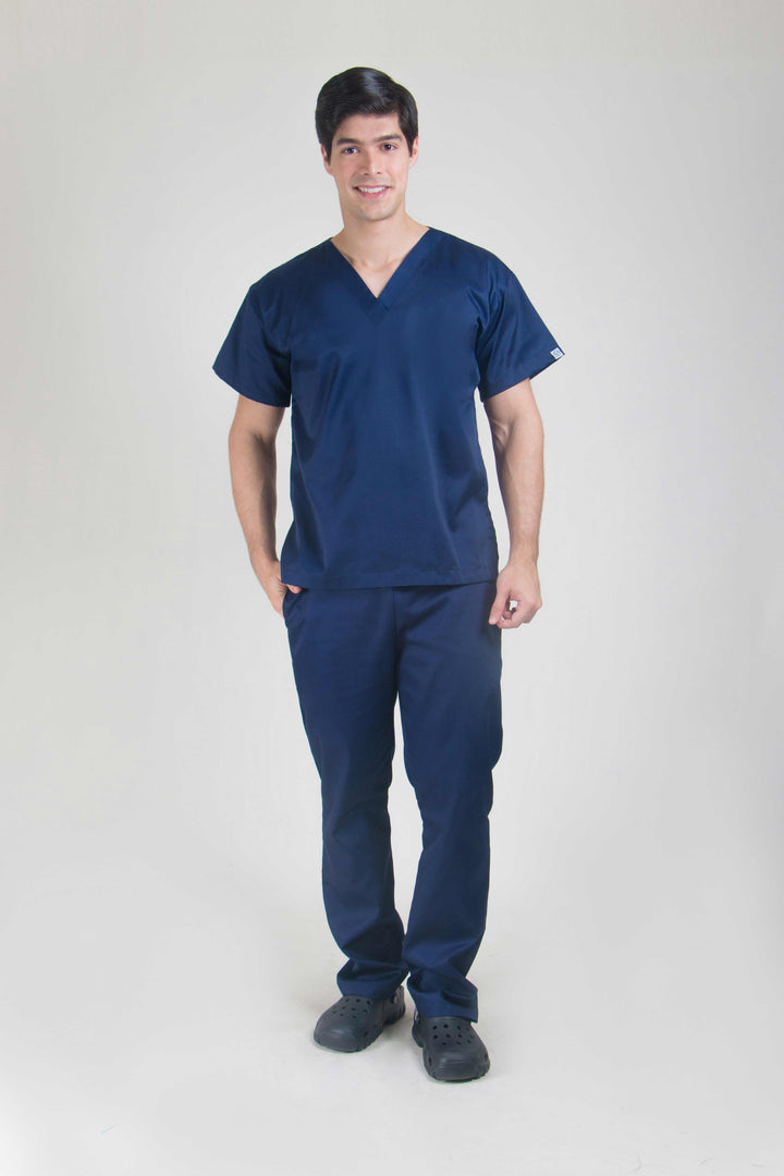 uniforme medico de hombre color azul marino