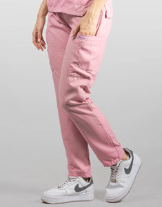 pantalon de uniforme medico para mujer modelo barb color rosado