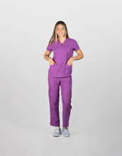 Load image into Gallery viewer, uniformes de enfermeria color morado modelo barbie

