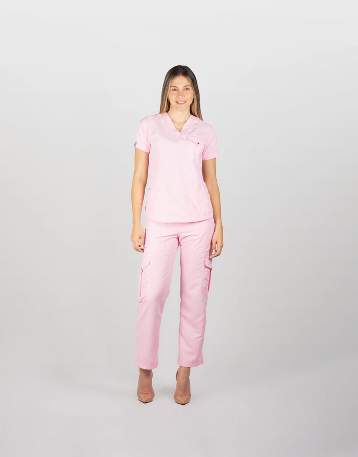 uniformes de enfermeria dama color rosa edicion barbie