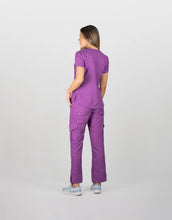 Load image into Gallery viewer, uniformes de enfermeria mujer color morado modelo barbie
