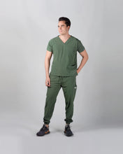 Load image into Gallery viewer, uniformes de medicina modelo scrub stretch color olivo
