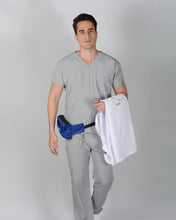 Load image into Gallery viewer, uniformes de medicina modelo scrub stretch plata
