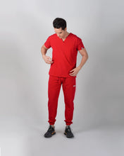 Load image into Gallery viewer, uniformes de medicina modelo scrub stretch rojo
