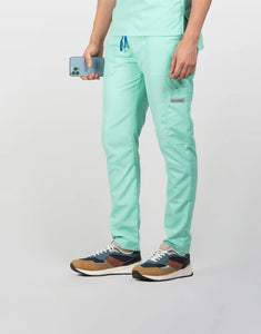uniformes medicos hombre modelo mao pantalon color menta